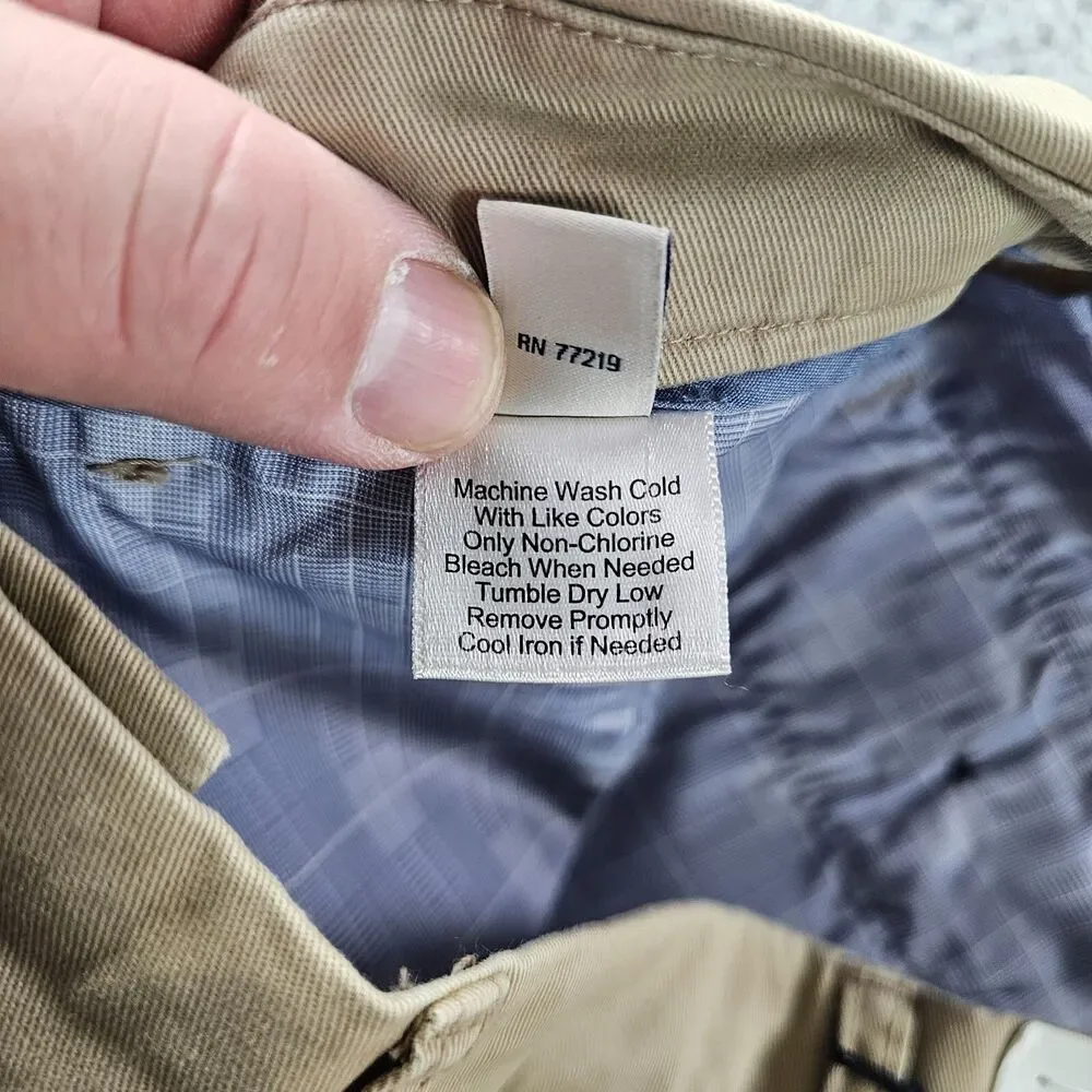 Joseph Abboud Pants 32x29 Khaki Beige Chino Comfort Stretch Preppy Casual NWT